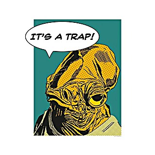 Komar Star Wars Poster Comic Quote Ackbar (Star Wars, B x H: 50 x 70 cm)