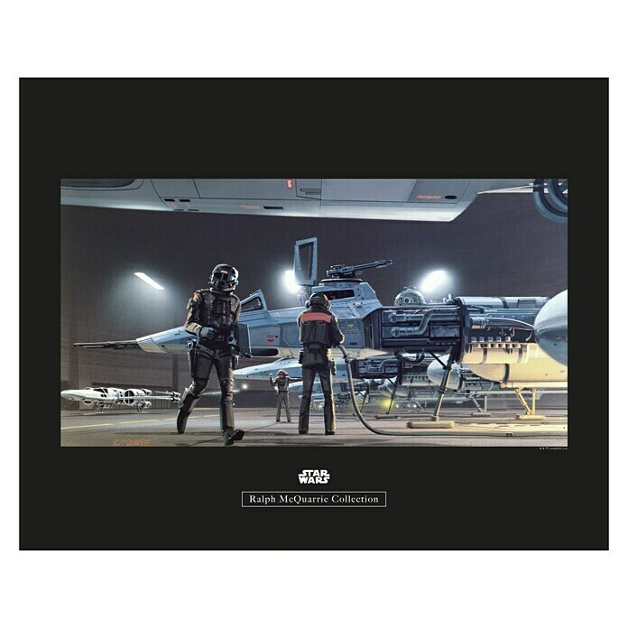 Komar Star Wars Wandbild RMQ Yavin Y-Wing (40 x 30 cm, Vlies)