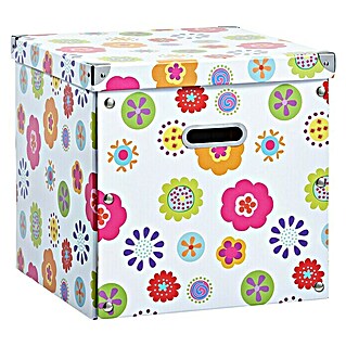 Zeller Present Aufbewahrungsbox (L x B x H: 335 x 330 x 320 mm, Papier, Mehrfarbig)