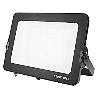 Proyector LED FLHAK (150 W, Color de luz: Blanco frío, IP65, Negro)
