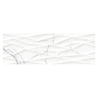 Revestimiento cerámico Palatina Decor Giga (30 x 90 cm, Blanco Carrara, Rectificado, Brillante)