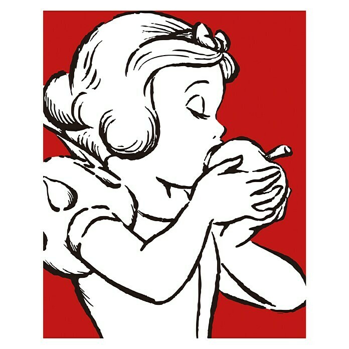 Komar Disney Edition 4 Wandbild Snow White Apple Bite Red (30 x 40 cm, Vlies)