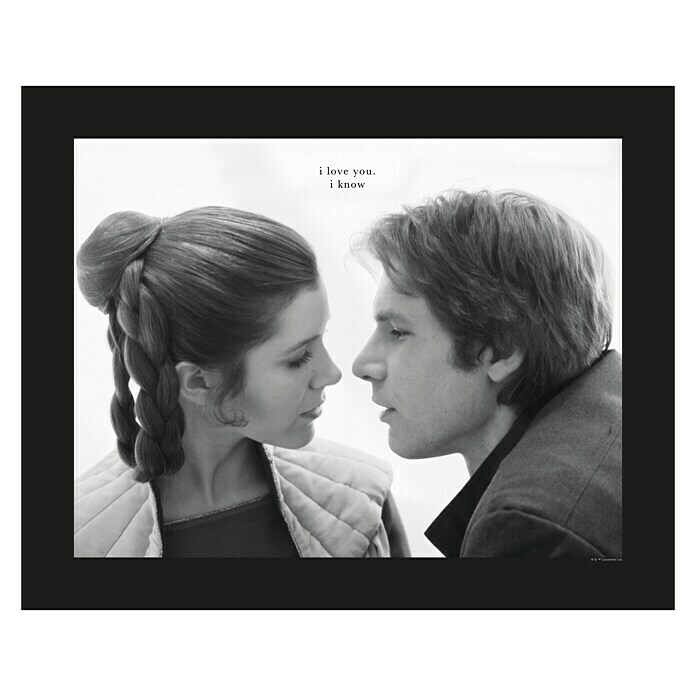 Komar Star Wars Poster Leia Han Love 