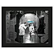 Komar Star Wars Wandbild Leia R2D2 Upload (70 x 50 cm, Vlies)