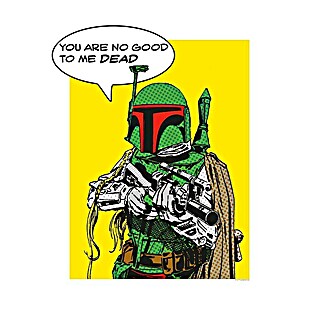 Komar Star Wars Poster Comic Quote Boba Fett (Star Wars, B x H: 50 x 70 cm)