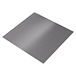 Glattblech (L x B: 500 x 250 mm, Stärke: 0,5 mm, Aluminium, Eloxiert, Grau)