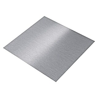Glattblech (L x B: 1.000 x 500 mm, Stärke: 0,5 mm, Aluminium, Eloxiert, Silber)