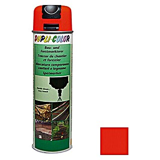 Dupli-Color Markeerspray Bouw en bosbouw Helder rood (Helder rood, Intense kleur, 500 ml)