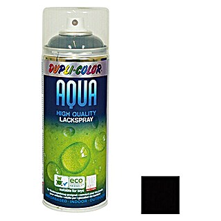 Dupli-Color Aqua Lakspray RAL 9005 Diepzwart (Diepzwart, Hoogglans, 350 ml)