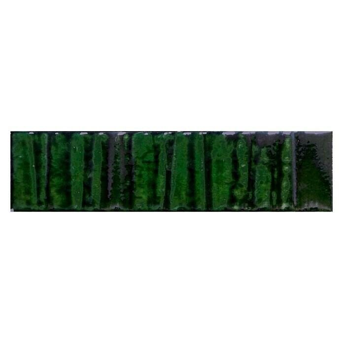 Wandfliese Raku Jade Prisma (7,5 x 30 cm, Grün, Glänzend)