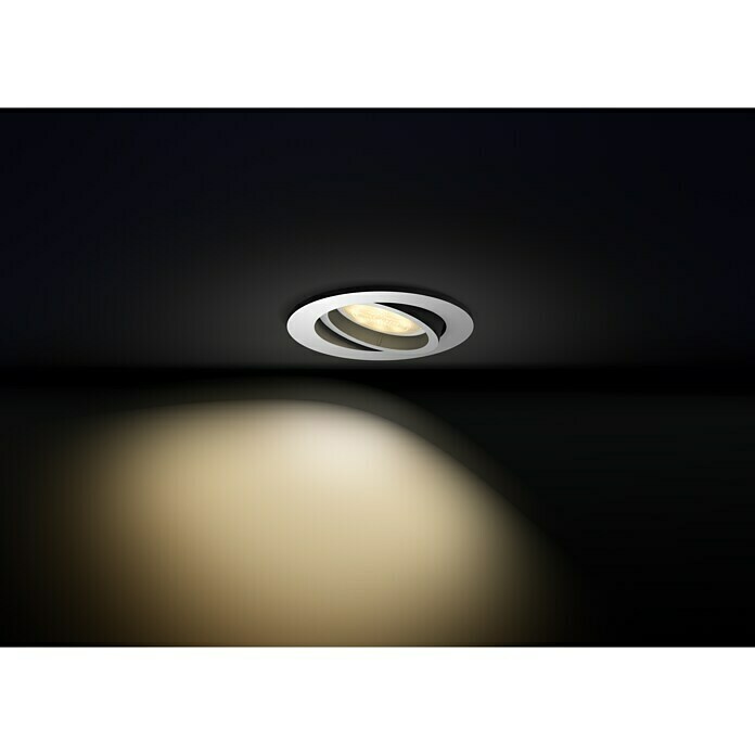 Philips Hue Foco LED empotrable Milliskin (5 W, Blanco, Diámetro: 9 cm)