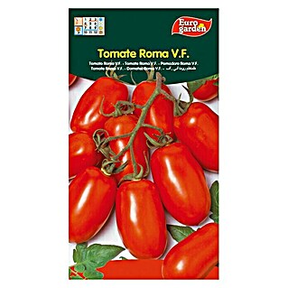 Euro Garden Semillas de vegetales Tomate Roma (Cosecha: Junio - Septiembre)