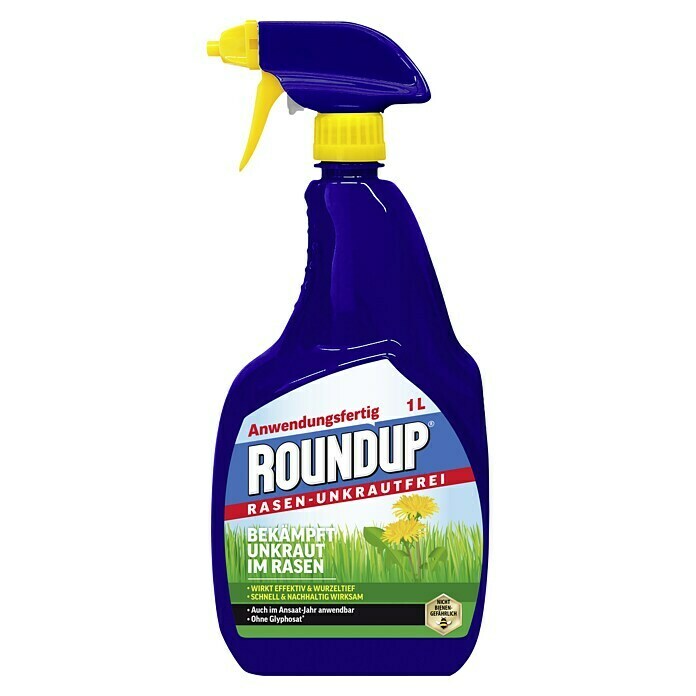 Roundup Unkrautvernichter Rasen-Unkrautfrei (Glyphosatfrei, 1 l)