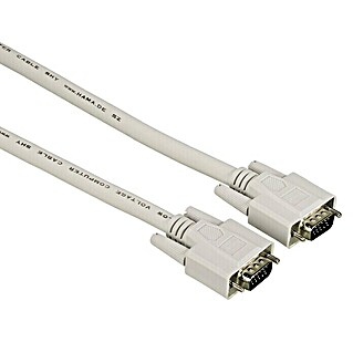 Hama VGA-Kabel (Grau, 1,8 m, VGA-Stecker, Geschirmt)