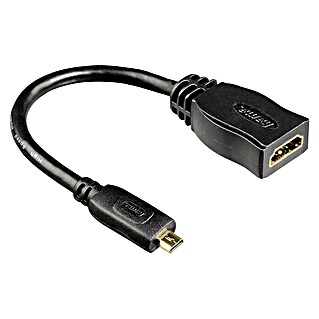 Hama HDMI-Adapter (Schwarz, HDMI D-Stecker)