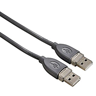 Hama USB-Kabel (1,8 m, USB A-Stecker, Grau)