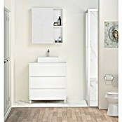 Mueble de lavabo Colours (46 x 80 x 83 cm, Blanco seda, Mate)