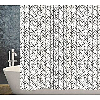 Diaqua Textil-Duschvorhang Chevron (120 x 200 cm, Farbig)