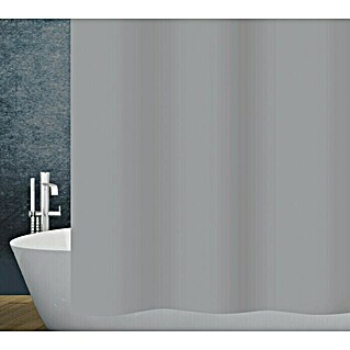 Diaqua Textil-Duschvorhang Basic (240 x 180 cm, Grau)