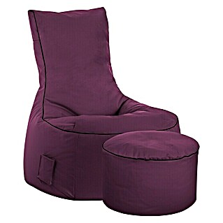 Sitzsack Swing Scuba Set inkl. Dotcom (95 x 90 cm, Aubergine, 100 % Polyester/100 % Polyvinylchlorid)