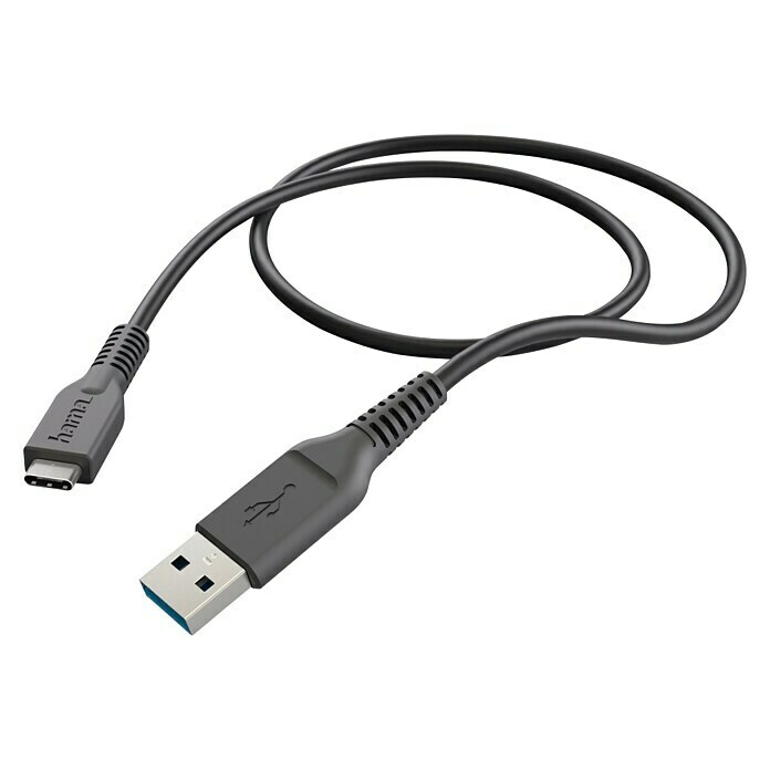 Hama USB-Ladegerät (Schwarz, 1 m, USB-3.1 Standard)
