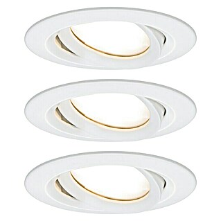 Paulmann LED-Einbauleuchten-Set Nova Plus (6,8 W, Weiß, 3 Stk., Warmweiß)