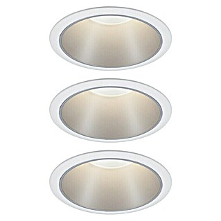 Paulmann LED-Einbauleuchte Cole (19,5 W, Weiß/Silber, Warmweiß)