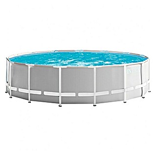 Intex Set bazen s priborom Frame Pool (Ø x V: 457 x 122 cm, 16.805 l, Sive boje)