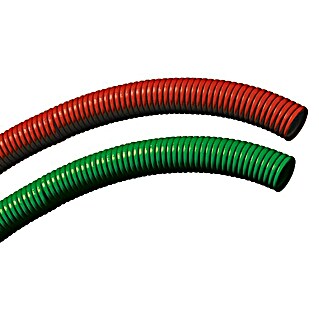Electraline Tubo flexible Corrugado (Ø x L: 40 mm x 25 m, PVC, Rojo)