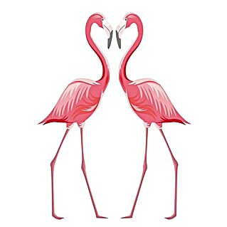 Adhesivos decorativos (Flamingo, Rosa, 48 x 68 cm)