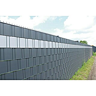 Videx Garden Sichtschutzstreifen (Anthrazit, 35 m x 19 cm, PVC)