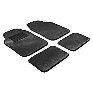 CarComfort Kfz-Teppichmatten-Set Washer (4 -tlg., Schwarz, Geeignet für: Alle Wagentypen)