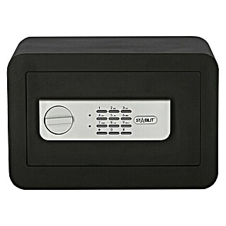Stabilit Caja fuerte Security Box BE-1 (L x An x Al: 35 x 25 x 23 cm, Cerradura de combinación electrónica, Negro)
