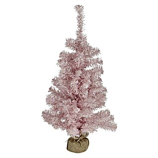 Künstlicher Weihnachtsbaum mit Jutesack (Rosa, Kunststoff, Höhe: 60 cm)