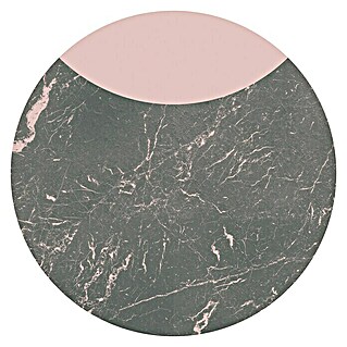 Komar Dots Fototapete rund Stripe Marmor (125 cm, Selbstklebend)