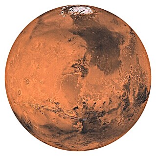 Komar Dots Fototapete rund Mars (125 cm, Selbstklebend)