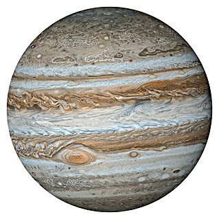 Komar Dots Fototapete rund Jupiter (125 cm, Selbstklebend)