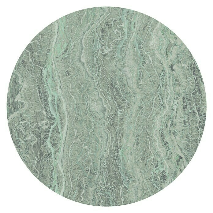Komar Dots Fototapete rund Green Marble 