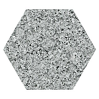 Feinsteinzeugfliese Hexagon Granite Grey (25 x 22 cm, Grau, Matt)