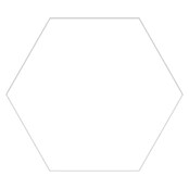 Feinsteinzeugfliese Hexagon Basic White (25 x 22 cm, Weiß, Glasiert)