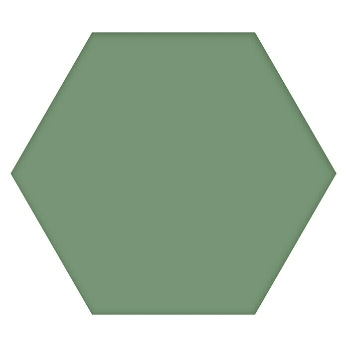 Feinsteinzeugfliese Hexagon Basic Forest (25 x 22 cm, Grün, Glasiert)