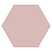 Feinsteinzeugfliese Hexagon Basic Rose (25 x 22 cm, Rosa, Glasiert)