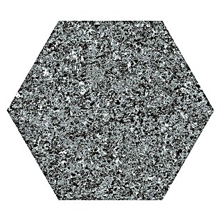 Feinsteinzeugfliese Hexagon Granite Dark (25 x 22 cm, Dunkelgrau, Matt)