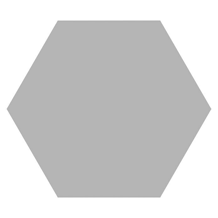 Feinsteinzeugfliese Hexagon Basic Silver (25 x 22 cm, Silber, Glasiert)