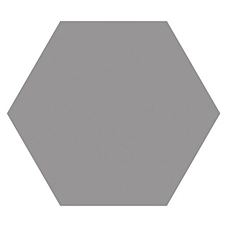 Feinsteinzeugfliese Hexagon Basic Grey (22 x 25 cm, Grau, Matt)