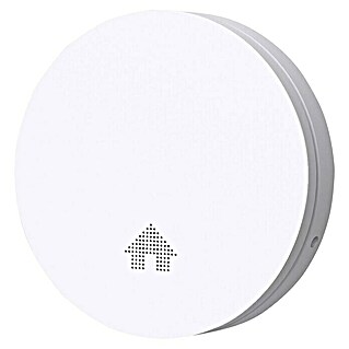 UniTEC Rauchwarnmelder Design (Durchmesser: 12,5 cm, Höhe: 2,5 mm, Batterielaufzeit: 10 Jahre, Alarmsignal: 85 dB, Weiß)