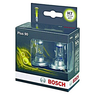 Bosch Halogen-Scheinwerferlampen-Set Plus 90 (H7, 2 Stk.)