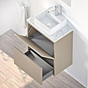 Conjunto de mueble de baño Picolo (50 cm, Fango, Mate)