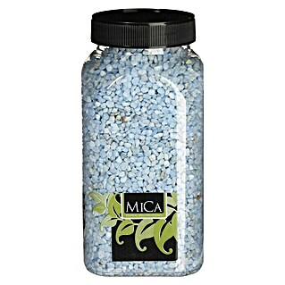 Piedras decorativas mini (Azul, 1 kg, Tamaño de grano: Ø 2 - 3 mm)