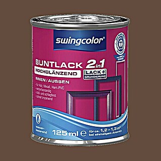 swingcolor Lak u boji 2u1 (Boja: Lješnjak tamnosmeđe boje, 125 ml)